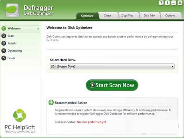 Defragger Disk Optimizer是一款非常简单好用的磁盘整理工具