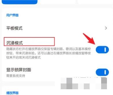 椒盐音乐怎么开启沉浸模式