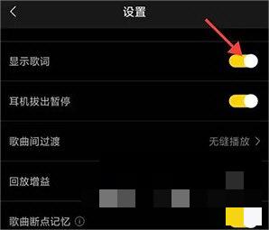 海贝音乐怎么显示歌词