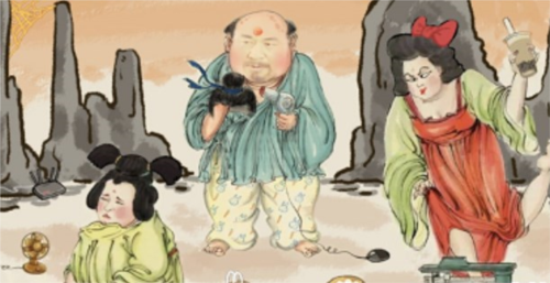 汉字找茬王的三口之家关卡如何通关