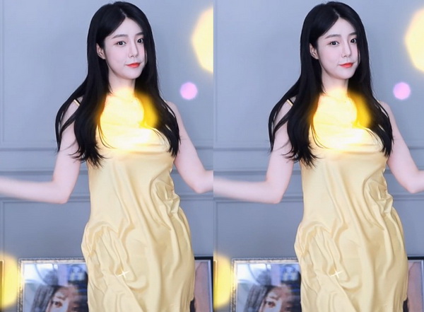 晚上看B站直播跳舞