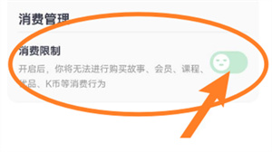 凯叔讲故事如何设置消费限制