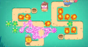 保卫萝卜4卧兔藏龙40关如何过