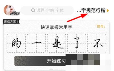 爱练字APP怎么保存自己喜欢的字体