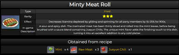 原神兽肉薄荷卷料理配方怎么获取?原神兽肉薄荷卷料理配方获取攻略